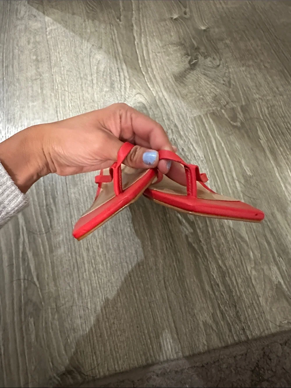 Anthropology Red Square-Toe Slide Sandals - with a cute heel. Women size 41
